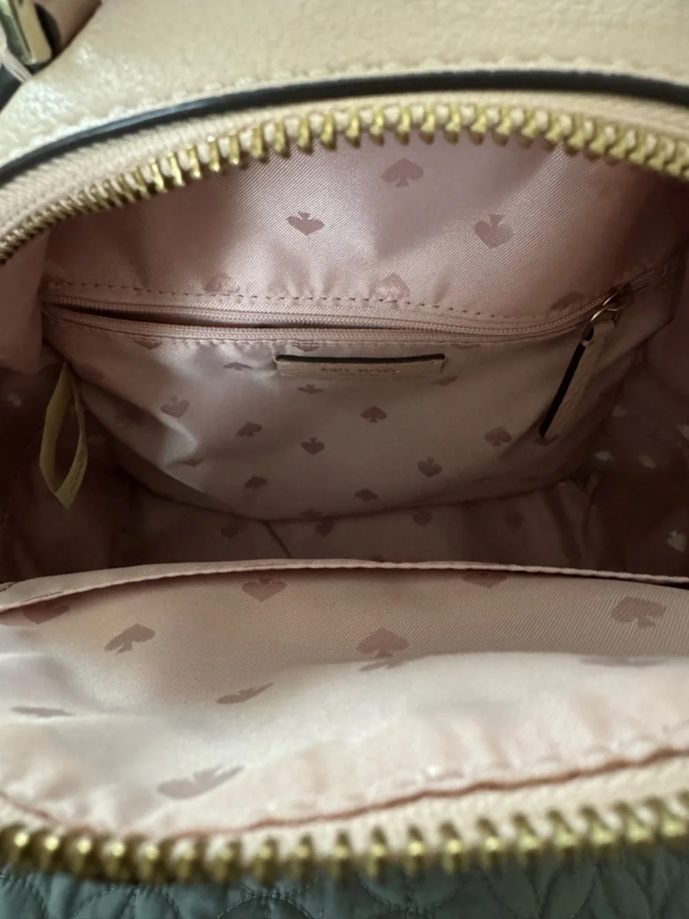 kate spade Pebbled Leather Mini Backpack in Blush Pink
